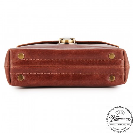  Кожаная сумка "Калифорния Нью" (коньяк)